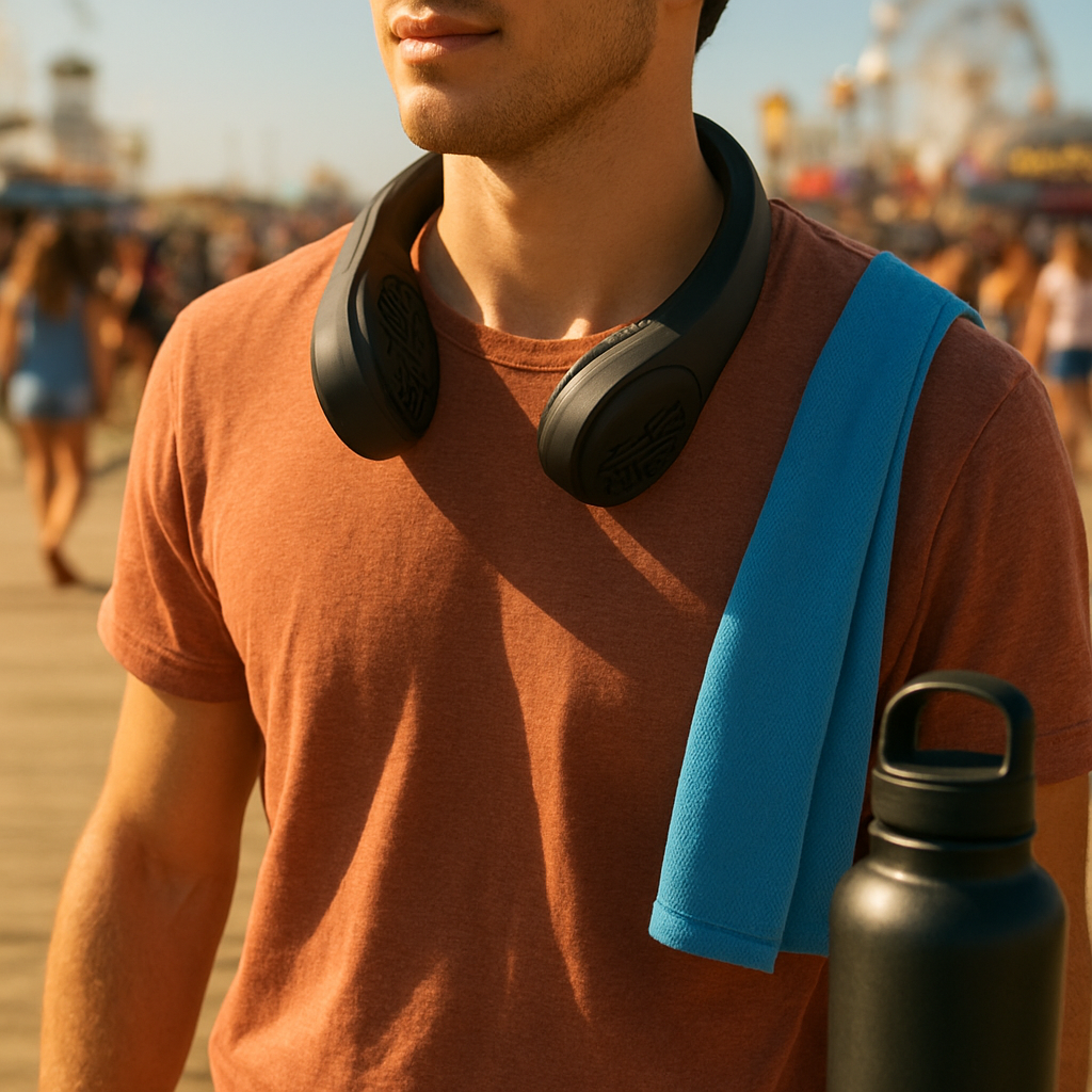 Beach and theme park outing